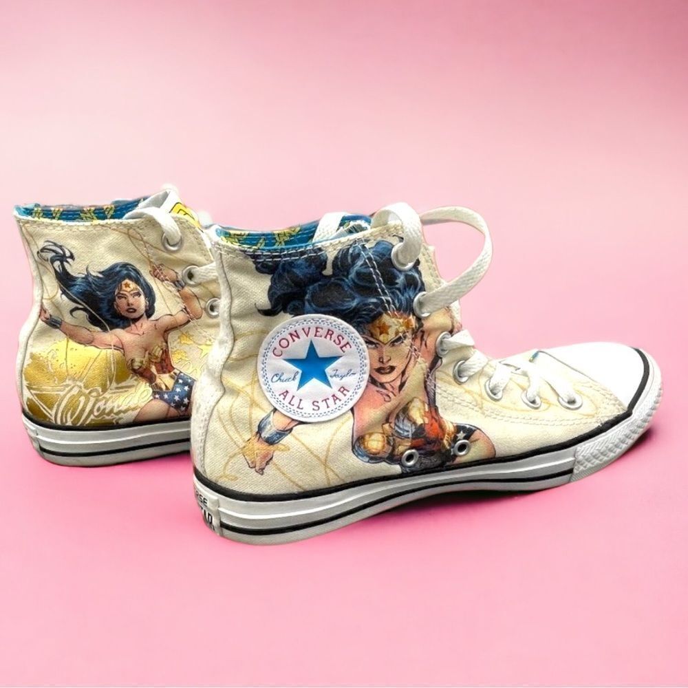 DC Comics Converse All Star Wonder Woman High Top Chuck Taylor Sneakers